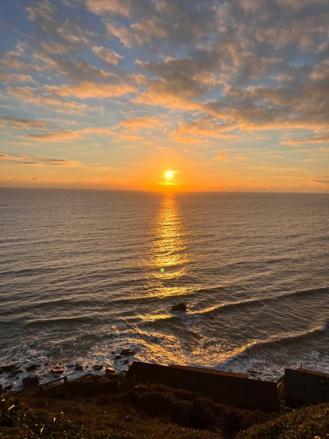 Sunset Sea View Chalet With Hot Tub Torpoint Luaran gambar