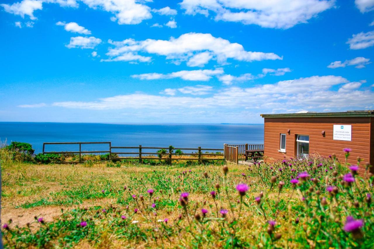 Sunset Sea View Chalet With Hot Tub Torpoint Luaran gambar