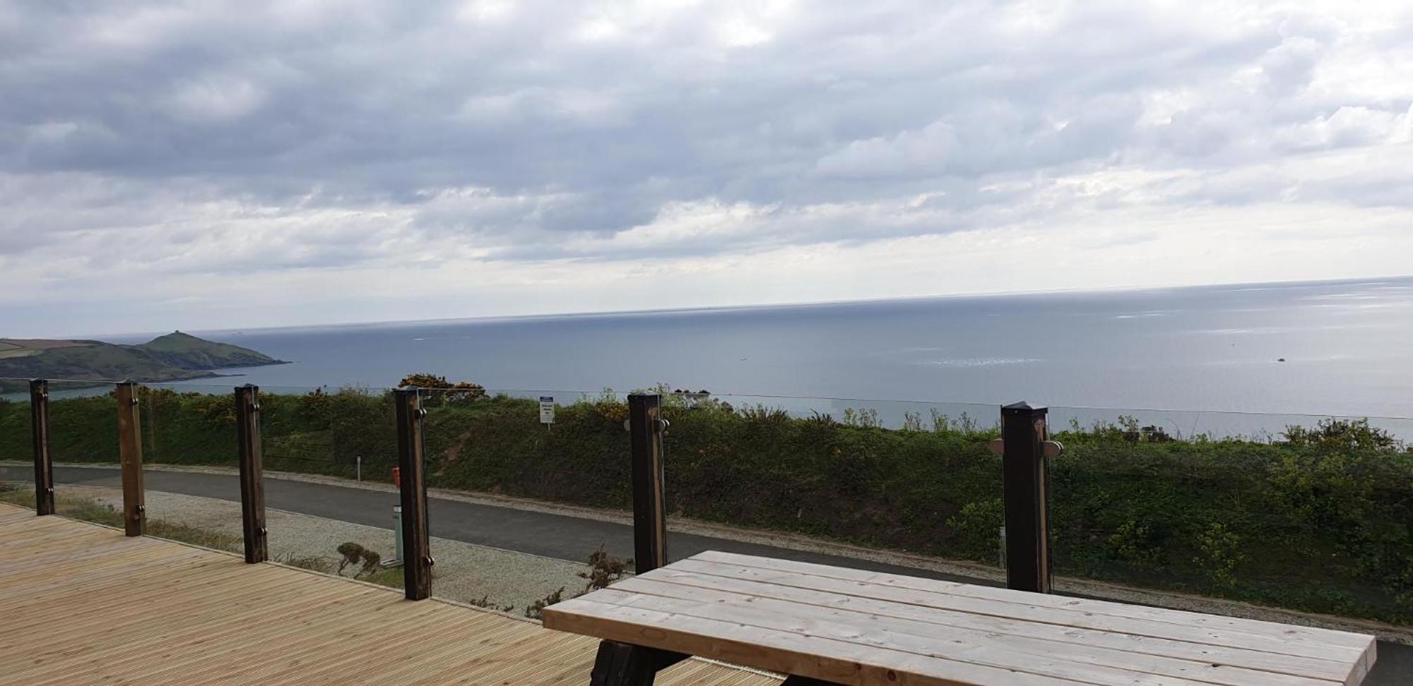 Sunset Sea View Chalet With Hot Tub Torpoint Luaran gambar